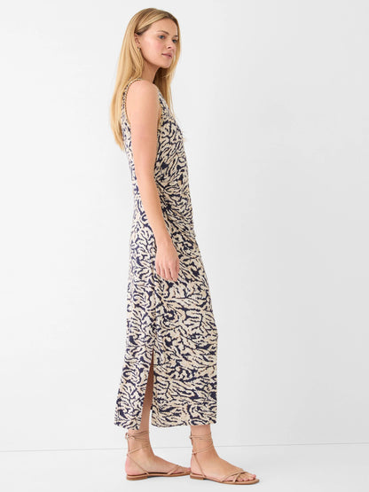 Contrast Swirl Heather Dress