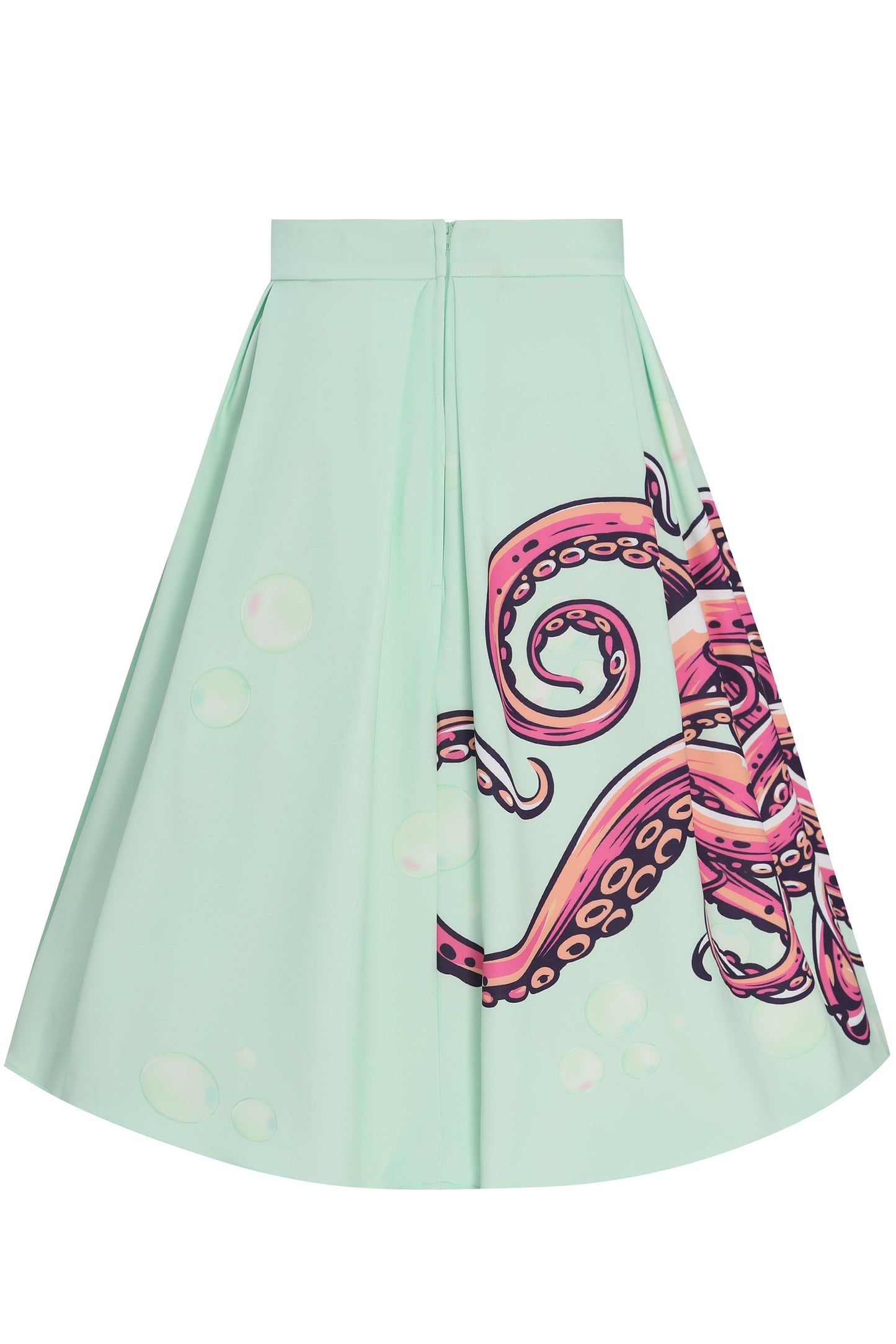 Carolyn Mint Green Octopus Box Pleated Skirt