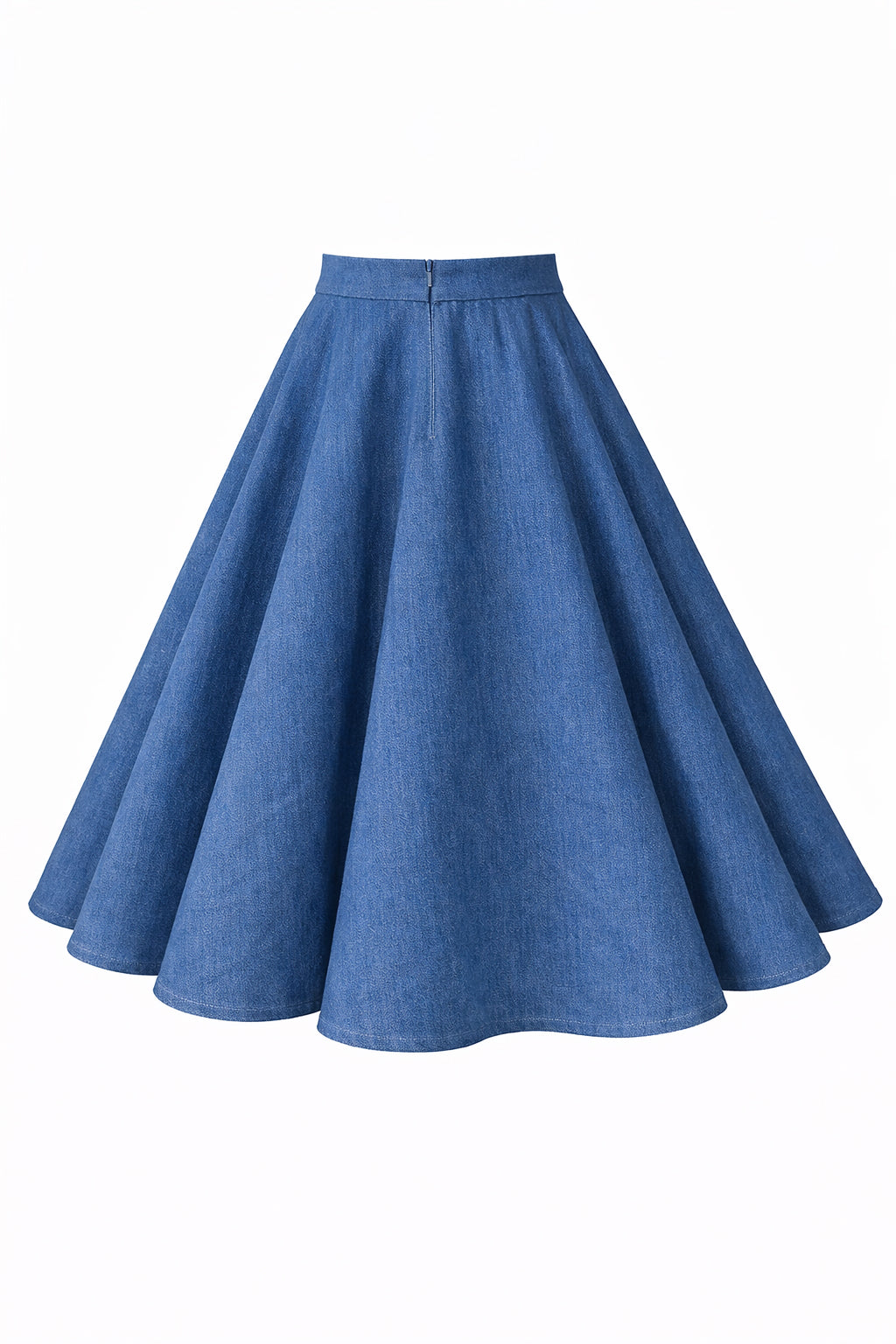 Maisie Denim Full Circle Midi Skirt