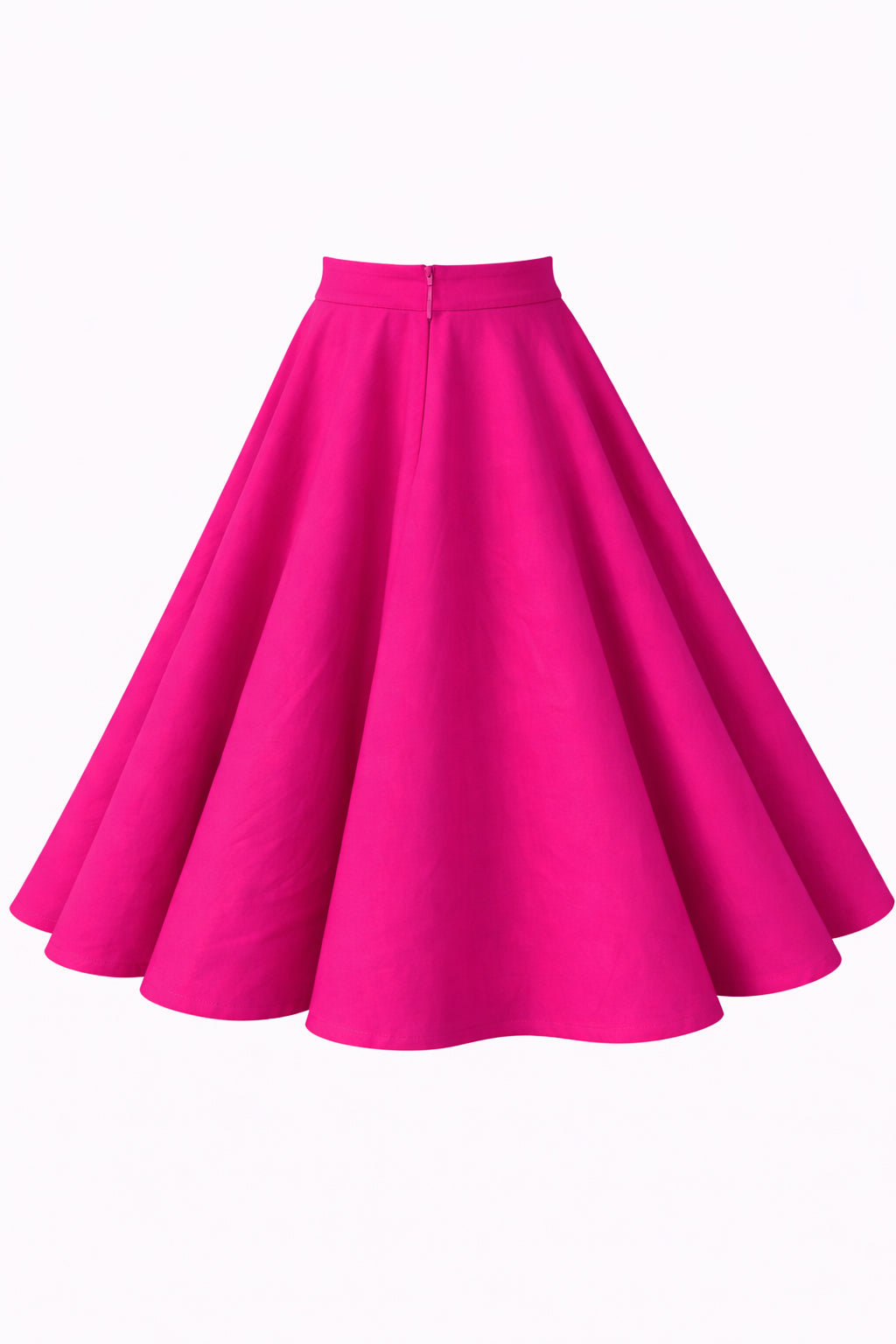 Maisie Hot Pink Full Circle Midi Skirt
