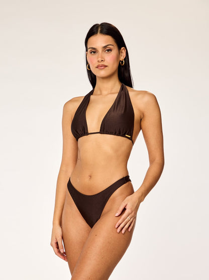 BLOOM - Multiway Top • Shiny Dark Mocha
