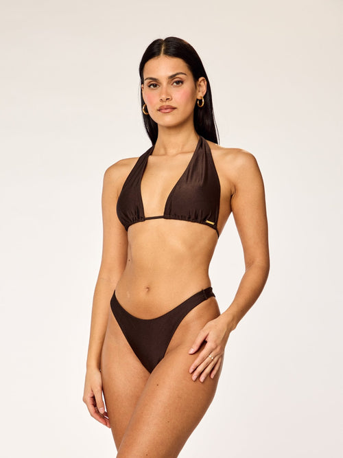 BLOOM - Multiway Top • Shiny Dark Mocha