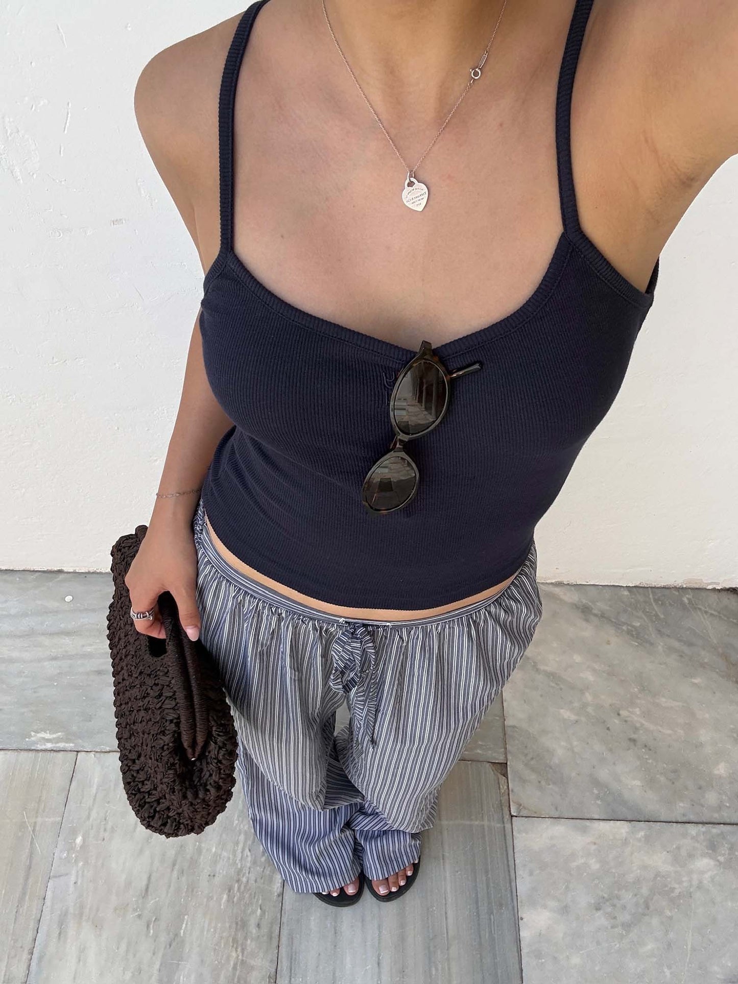 MONOGRAM - Strap Top • Dark Blue