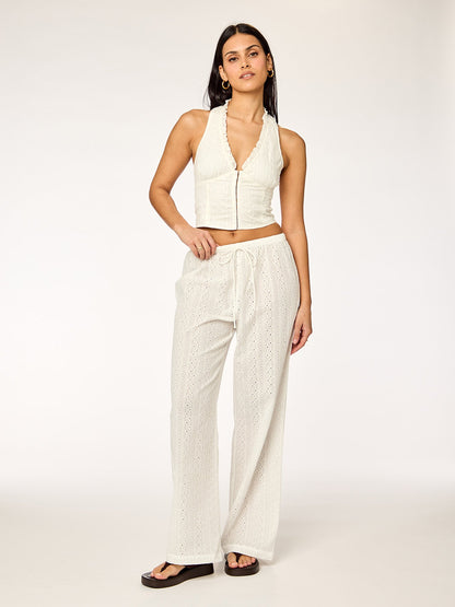BREEZE - Halter Top • White