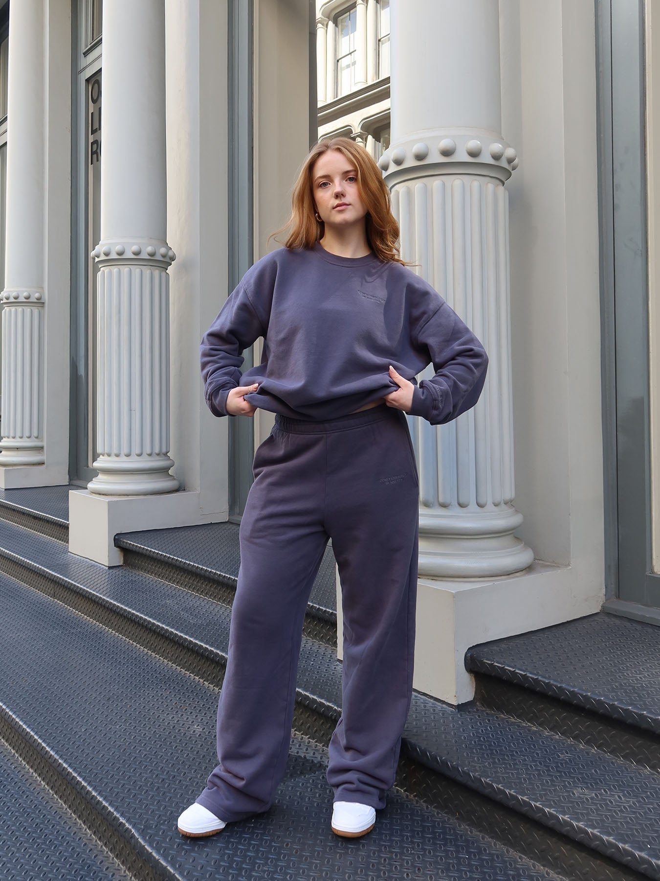 ESSENTIALS - Straight Leg Sweatpants • Steel