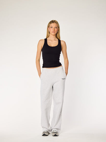 ESSENTIALS - Straight Leg Sweatpants • Light Grey