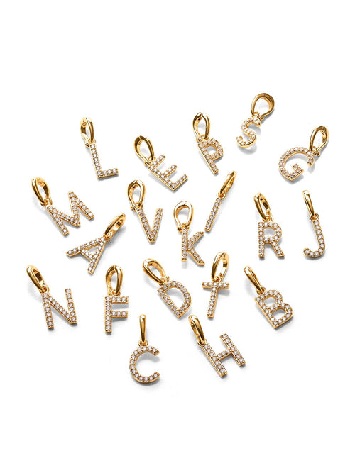 INITIAL - Charm • Color: Gold Vermeil