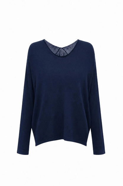Sadie Fine Knit Jumper Navy