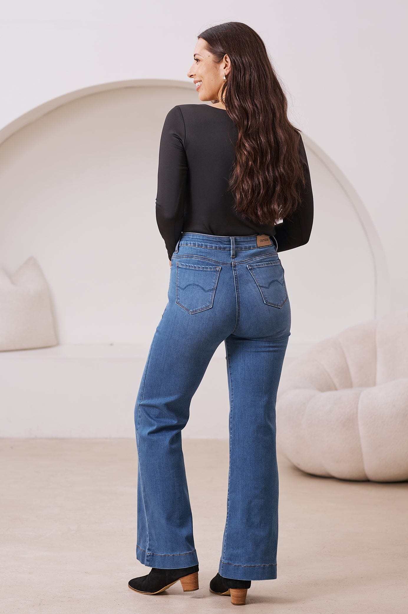 Sam Flared Leg Denim Jeans