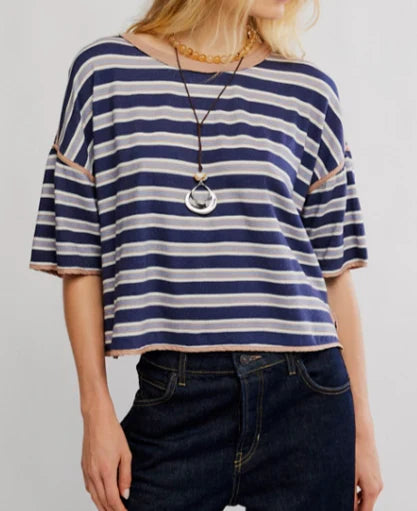 Free People We The Free Clean Rugby Tee