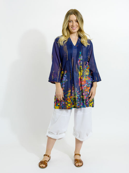 Tully Top in Navy Spring