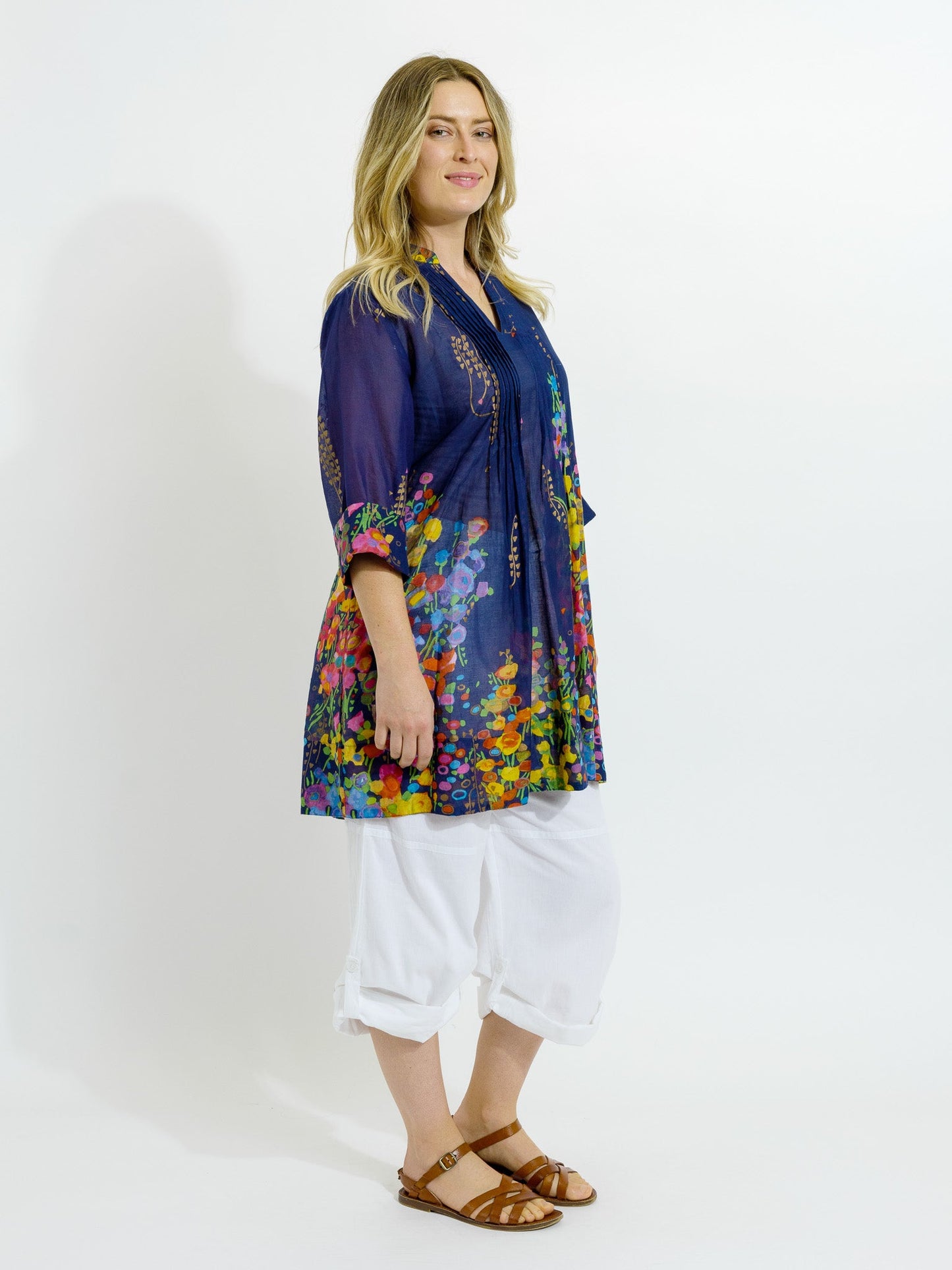 Tully Top in Navy Spring