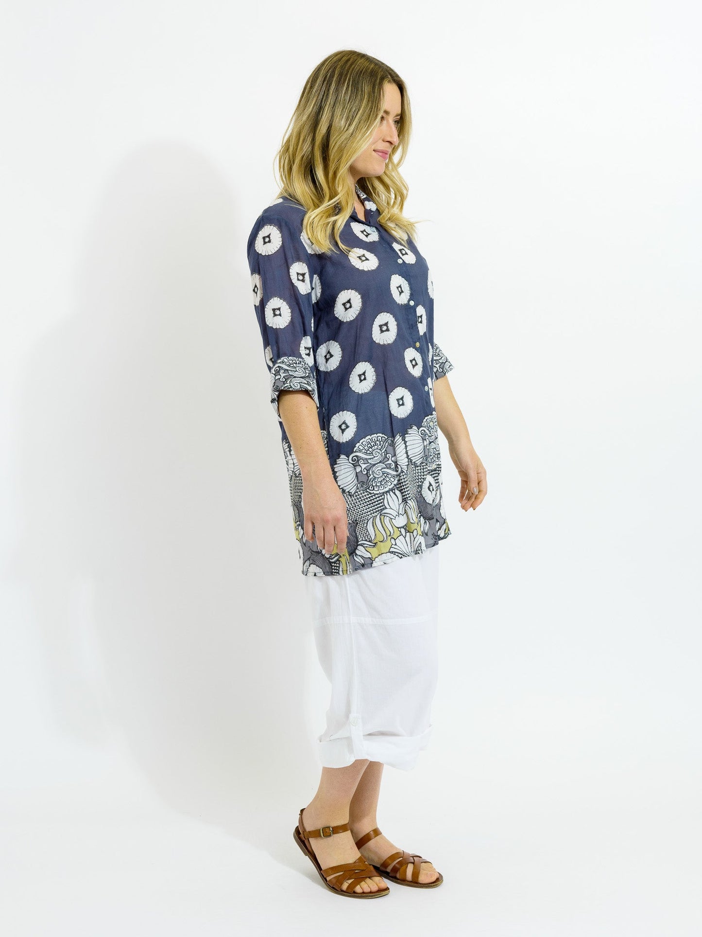 Maroochy Collared Shirt in Storm Grey