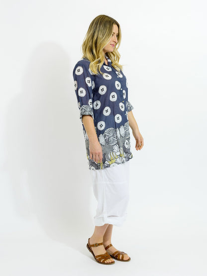 Maroochy Collared Shirt in Storm Grey