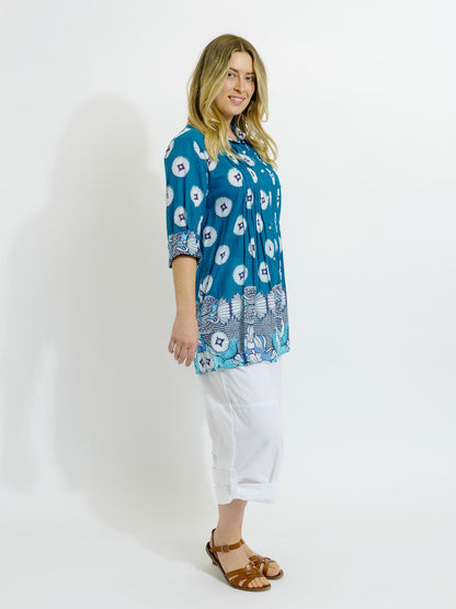 Maroochy Collared Shirt in Venetian Blue