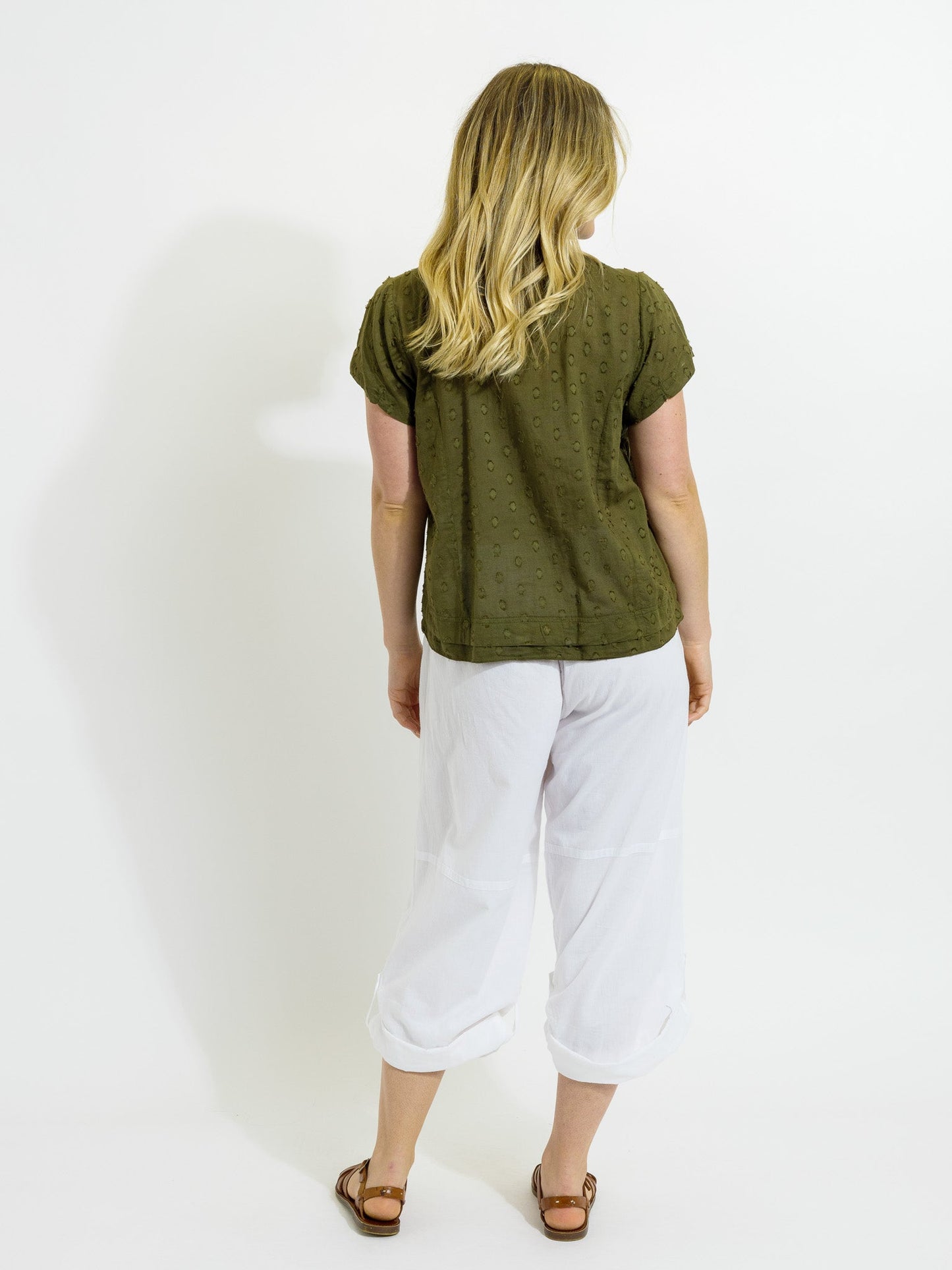 Capricorn Shirt in Olive Dobby