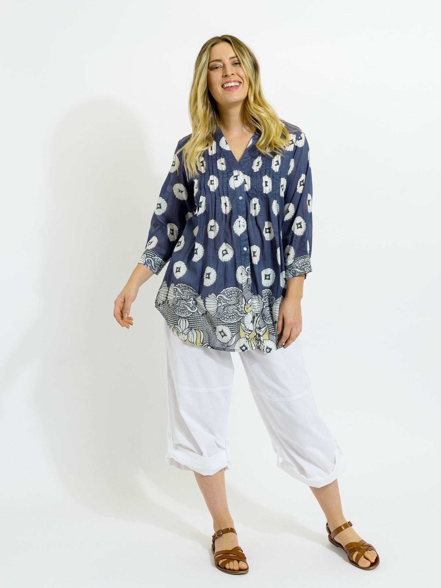 Palm Cove Top in Storm Grey