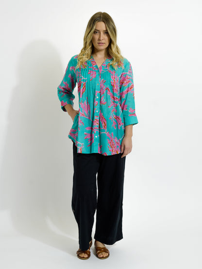 Palm Cove Top in Pink Coral