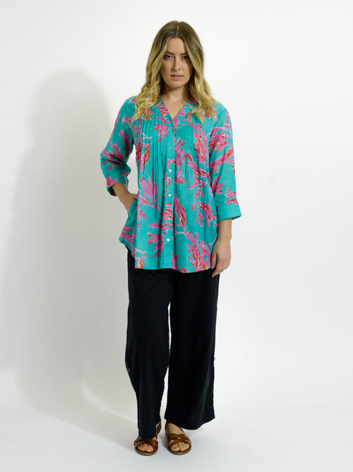 Palm Cove Top in Pink Coral