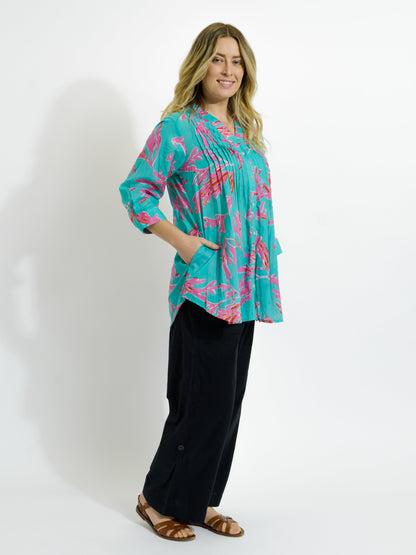Palm Cove Top in Pink Coral