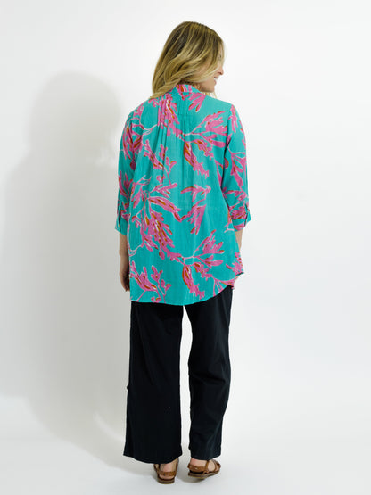 Palm Cove Top in Pink Coral