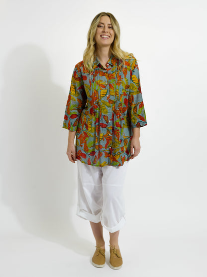 Maroochy Collared Shirt in Autumn Leaves