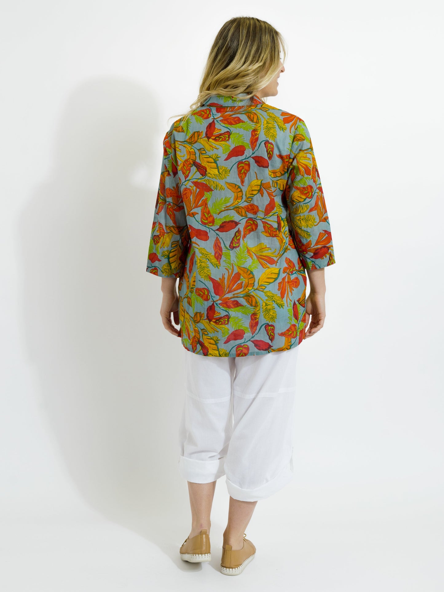 Maroochy Collared Shirt in Autumn Leaves