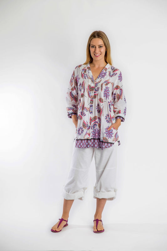 Palm Cove Top in White Ce Soir