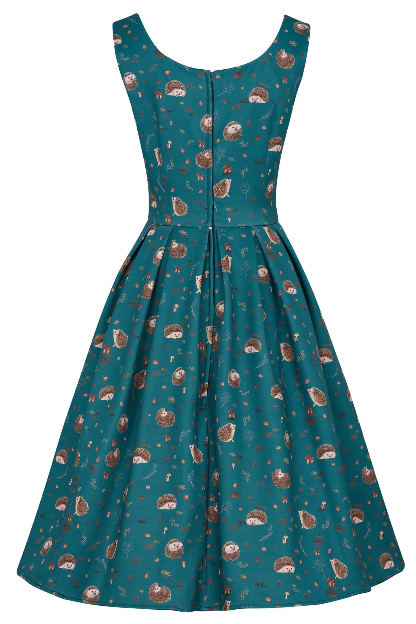 Amanda Teal Hedgehog Swing Dress