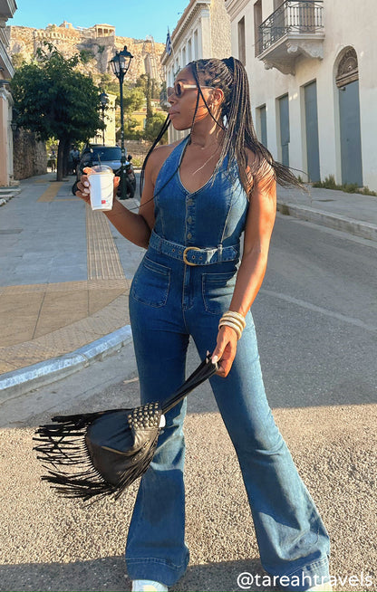 Fort Worth Jumpsuit ~ Ridge Blue