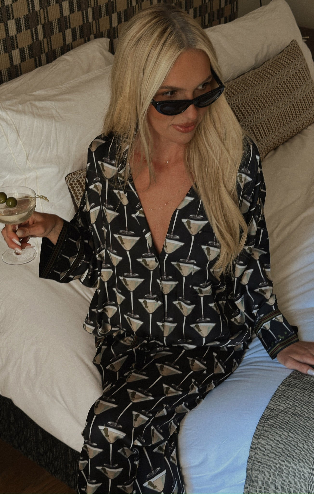 Overslept PJ Set ~ Dirty Martini Silky