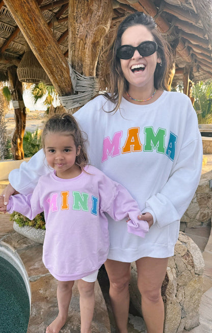 Davis Sweatshirt ~ Pink Mini Graphic