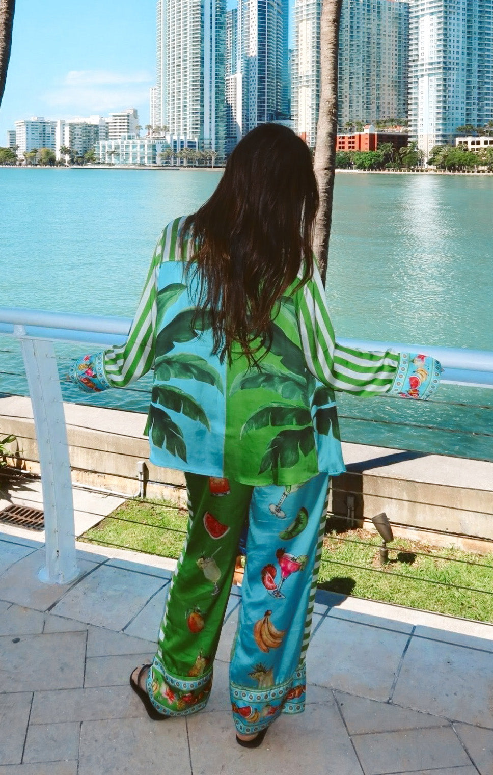 Classic PJ Set ~ Pina Colada Party Silky