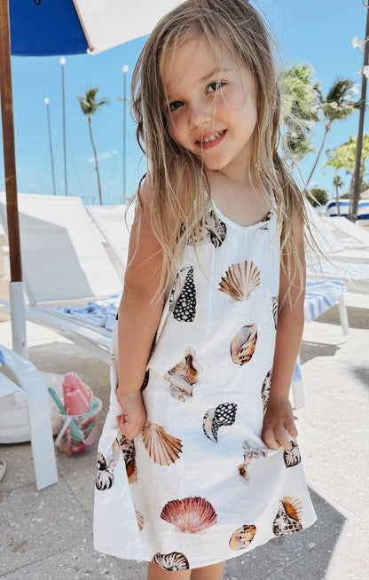 Sidekick Dress ~ Shell Linen