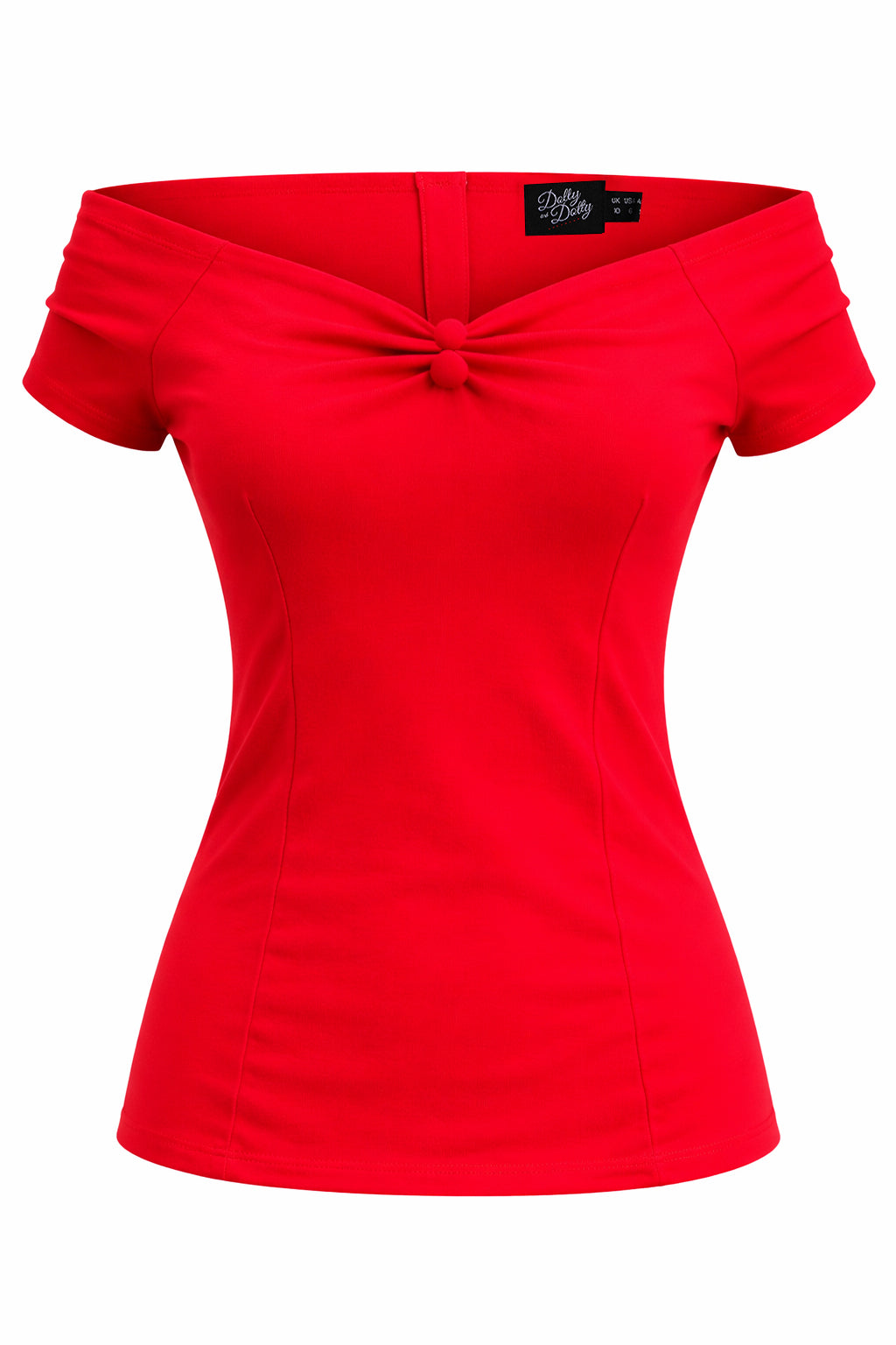 Lilian Red Off-Shoulder Top