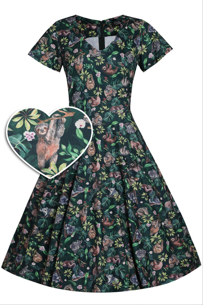 Palma Koala & Sloth Casual Dress