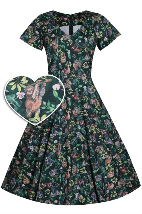 Palma Koala & Sloth Casual Dress