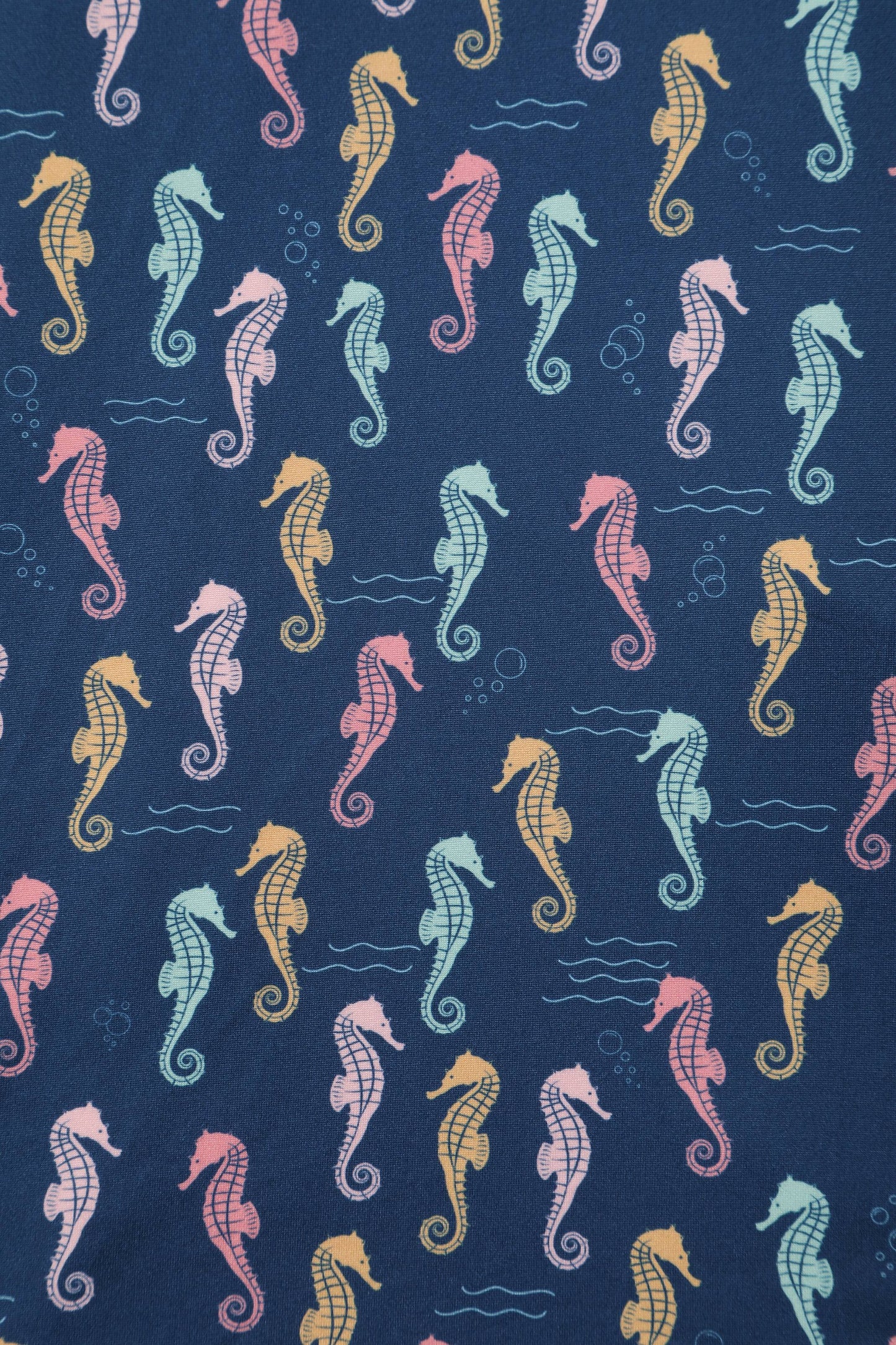 Matilda Navy Blue Seahorse Wrap Dress