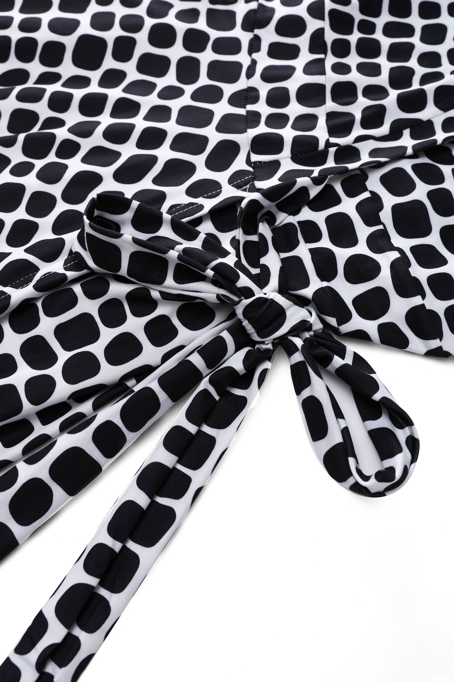 Matilda Monochrome Pebble Wrap Dress