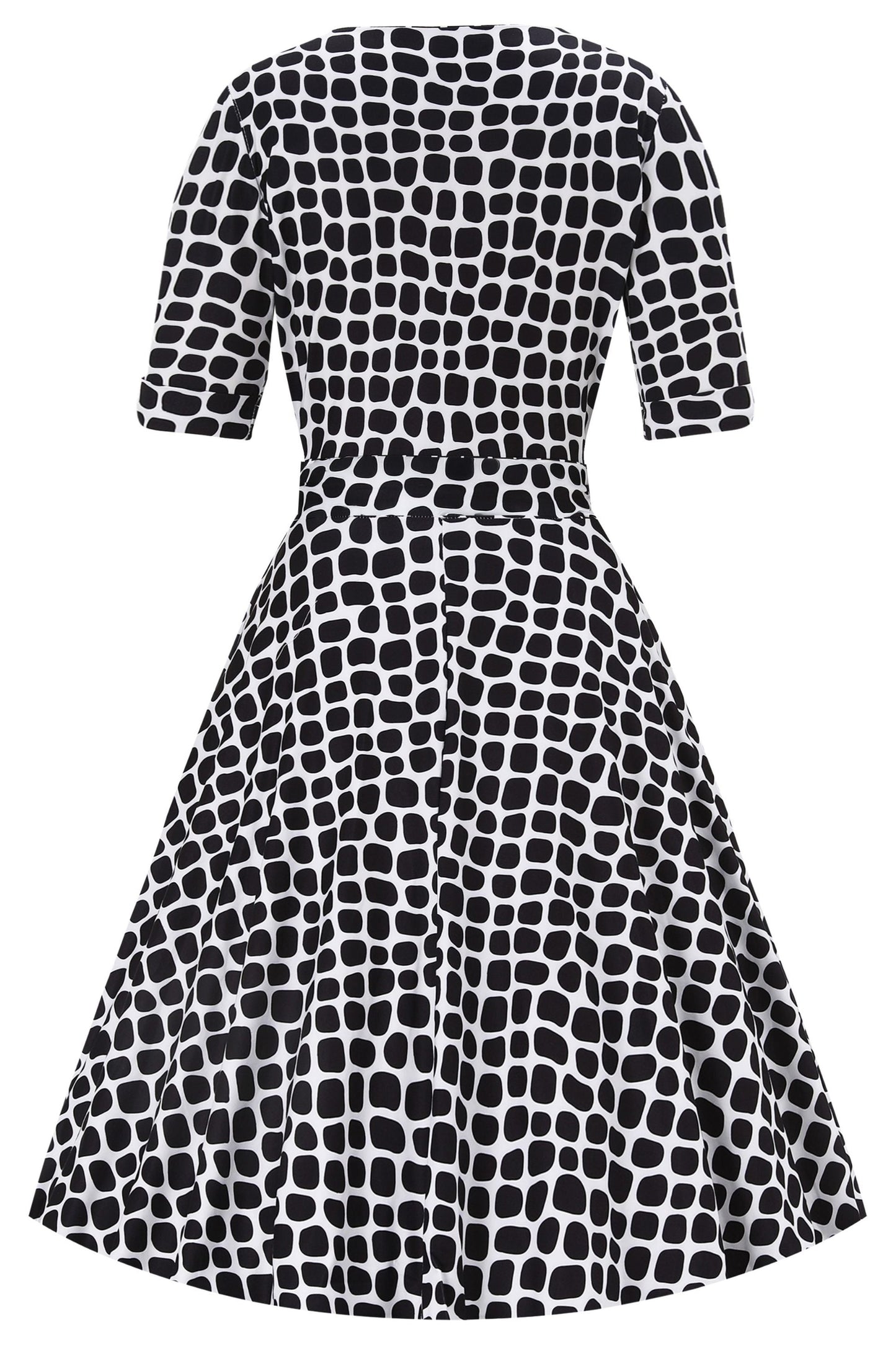 Matilda Monochrome Pebble Wrap Dress