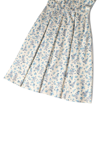 Lily Bird Cage Off Shoulder Dress In Cream White