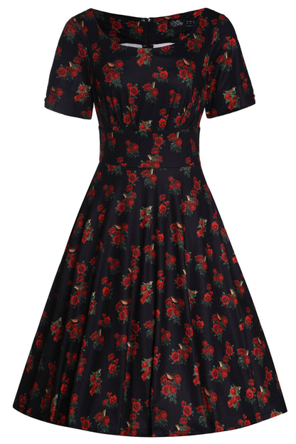 Brenda Rose & Bird Flared Dress