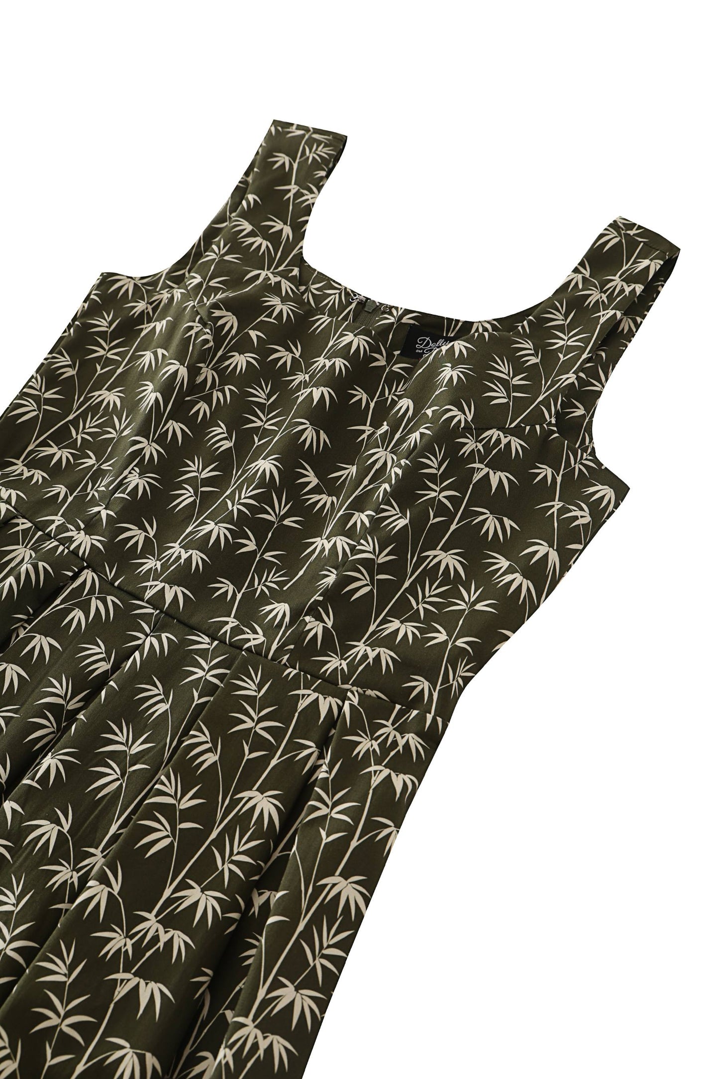 Ophelia Green Bamboo Midi Dress