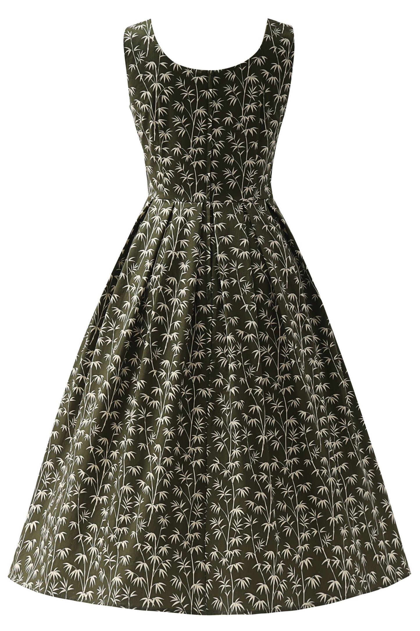 Ophelia Green Bamboo Midi Dress