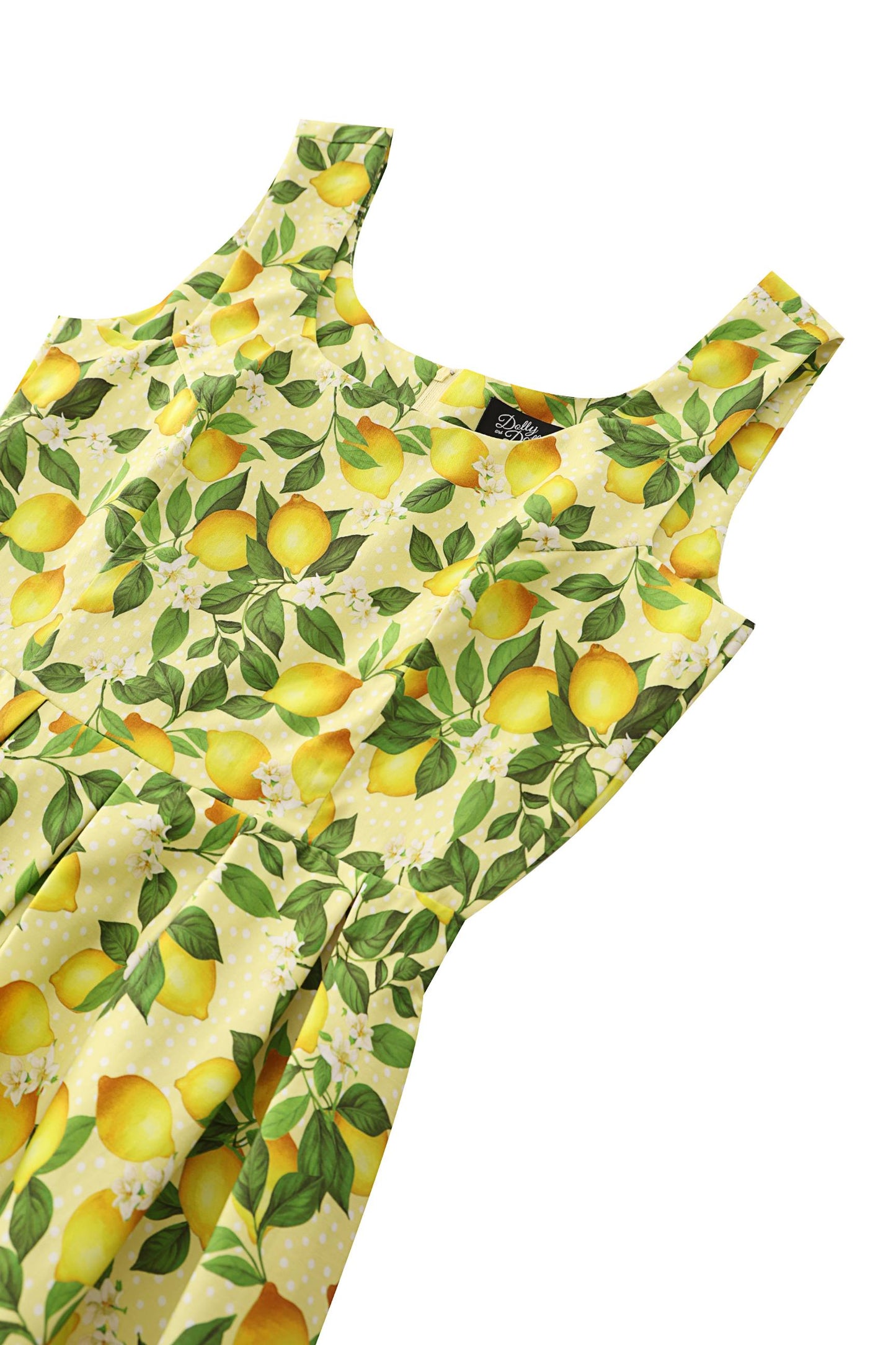 Ophelia Yellow Lemon Midi Dress