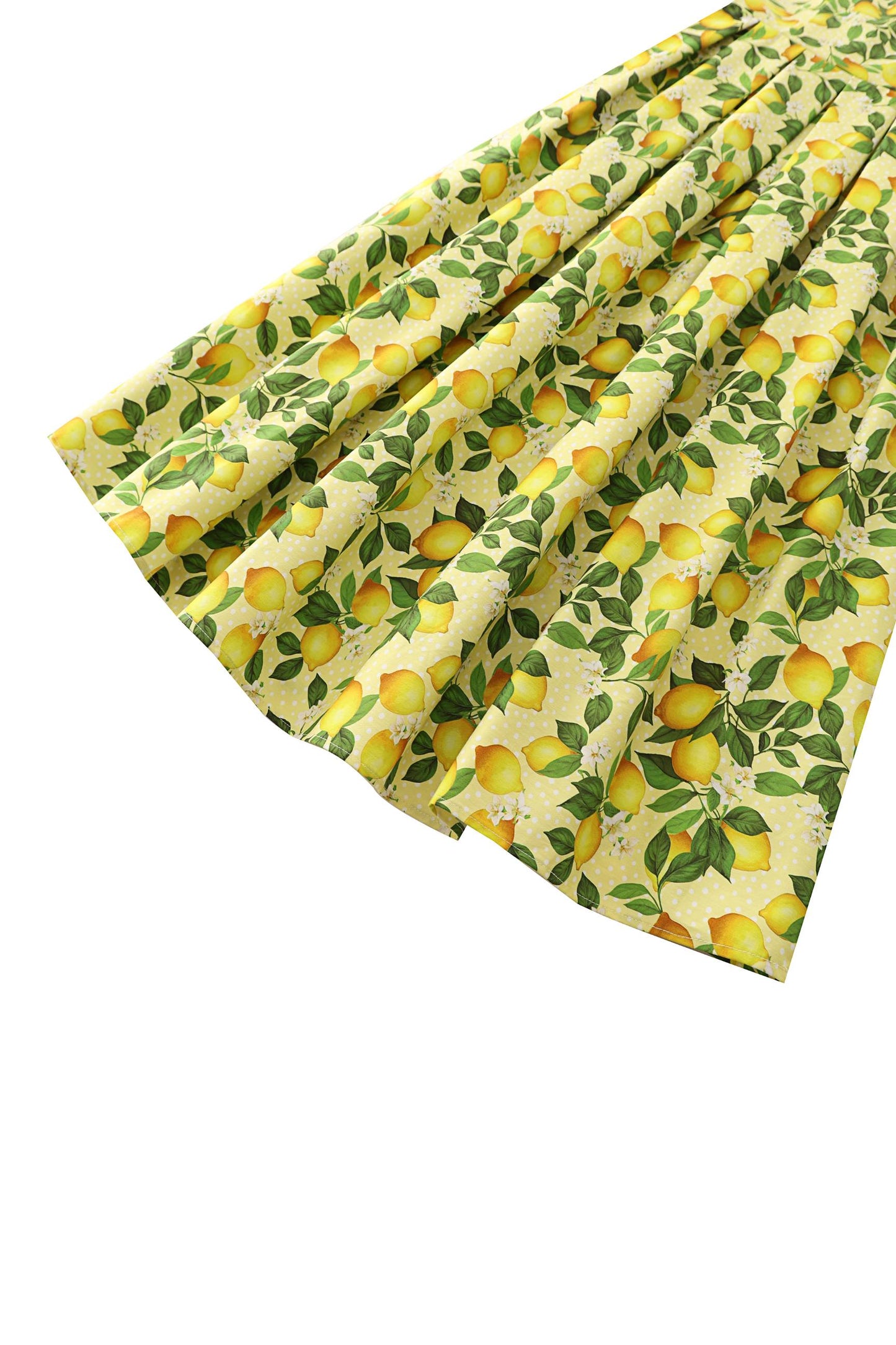 Ophelia Yellow Lemon Midi Dress