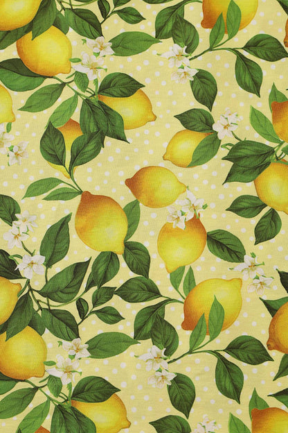 Ophelia Yellow Lemon Midi Dress