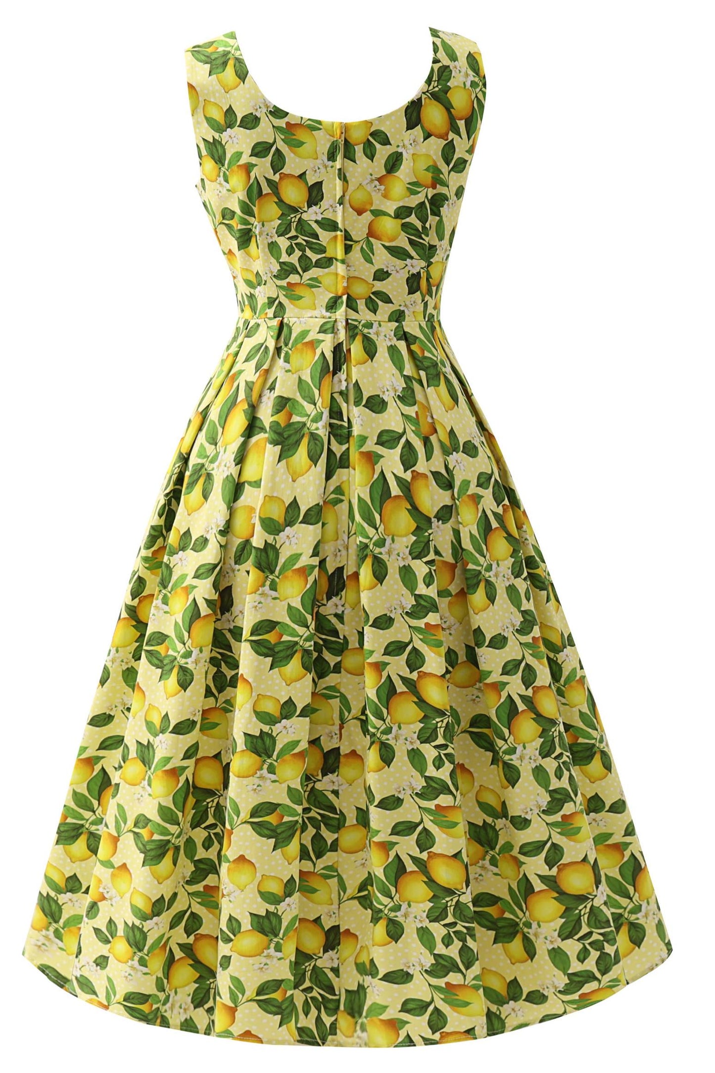 Ophelia Yellow Lemon Midi Dress