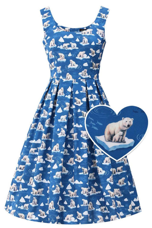 Amanda Polar Bear Flared Dress