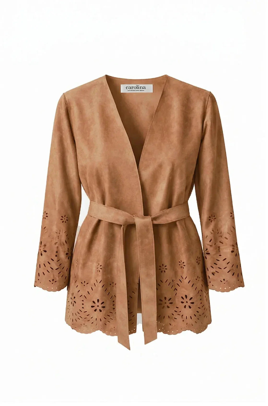 Valentina Floral Detail Jacket Taupe